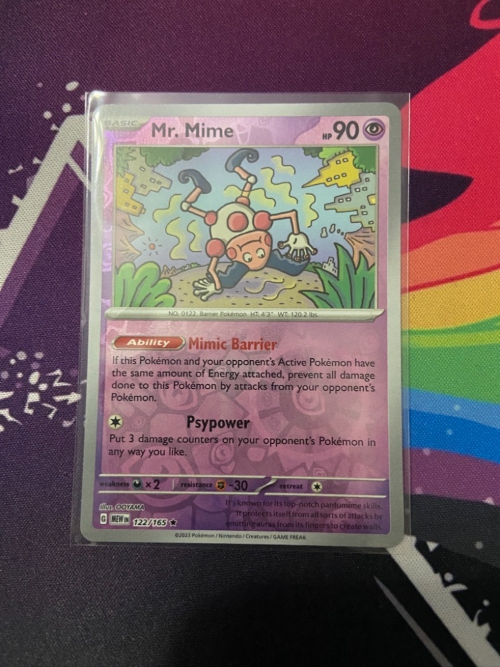 Mr. Mime Rev (122/165)  holo 151